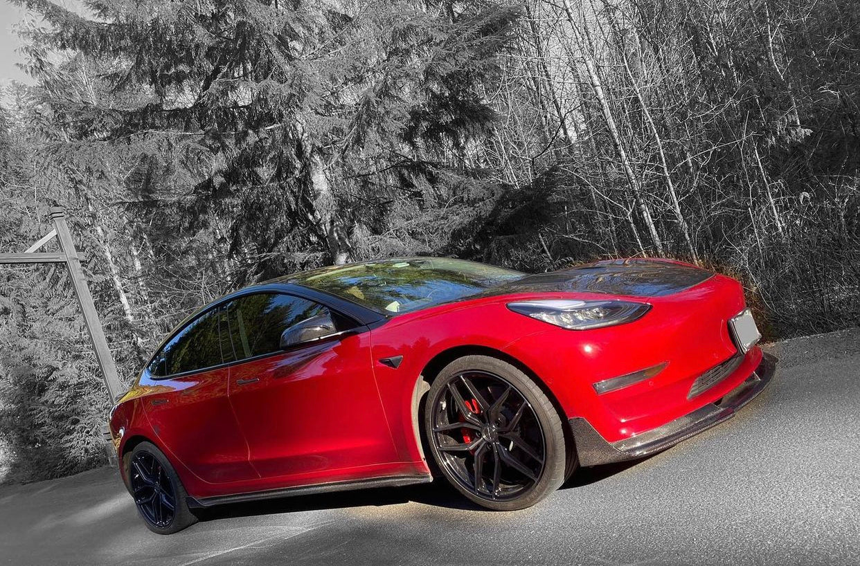 Tesla Model 3 V-Style Genuine Carbon Fiber Body Kit