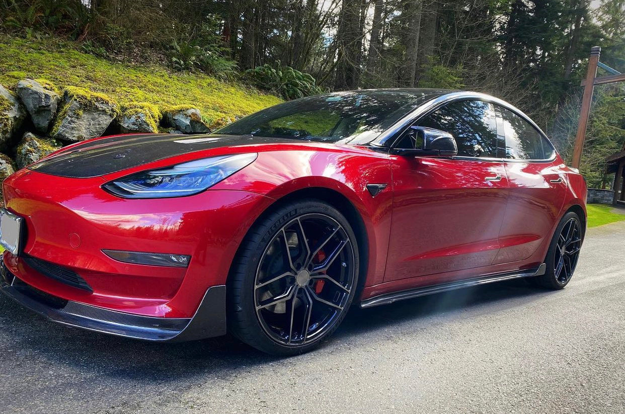 Tesla Model 3 V-Style Genuine Carbon Fiber Body Kit