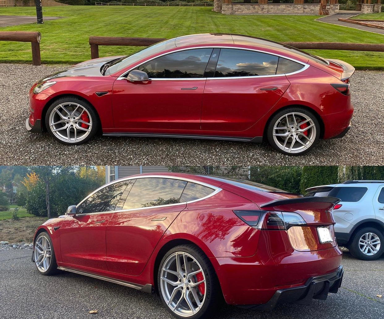 Tesla Model 3 V-Style Genuine Carbon Fiber Body Kit – TesEx Customs